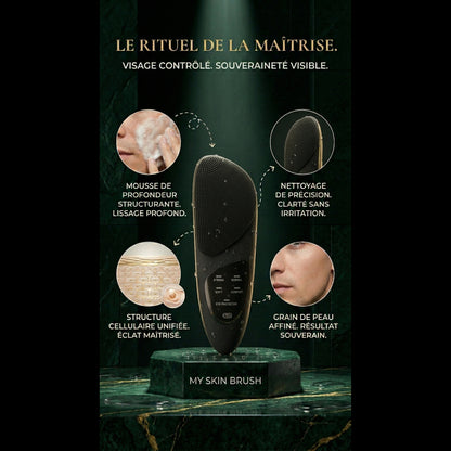 Brosse Nettoyante Visage Homme 3-en-1 My Skin Brush - Ultrasonique Silicone