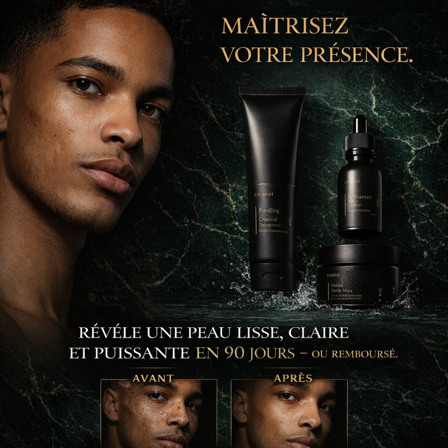 Coffret Soins Visage Homme – Routine Complète Hydratation & Éclat